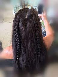 Half Up Dutch Braid Pigtails Two Braid Hairstyles Braided Hairstyles Pigtail Braids