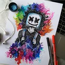 In tis video i will show you how to draw dj marshmello logo.please like and subscribe.plz share this videothanks for watchingcan we hit?75 views10 likes5 sub. Marshmello With Rainbow Galaxy Shining Star Draws Facebook