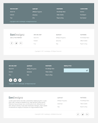 Footer Design Psd Templates For Websites Use It As A General Temperate For Web Design Projects Footer Design Web Design Mockup Web Layout Design
