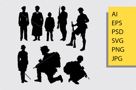 Army And Police 4 Silhouette Graphic By Cove703 Creative Fabrica