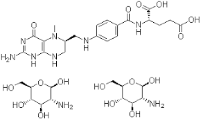 Quality confirmed by nmr & hplc. Cas 1181972 37 1 Levomefolic Acid Compd With 2 Amino 2 Deoxy D Glucose 1 2