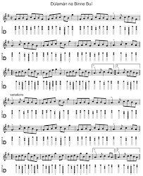 Buy penny whistle and get the best deals at the lowest prices on ebay! Dulaman Na Binne Bui Tin Whistle Tab Sheet Music Notes