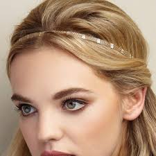 Gold Headband Gold Hair Band Gold Head Chain Headband Gold Headchain Gold  Hair Jewellery Gold Hair Jewelry Elasticated Elastic Headband