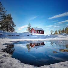 It is part of the traditional region. The Red Cabin Tyristrand Ringerike Norway By Hilde Marie Guttemamma Til3 On Instagram Cabin Norway Instagram