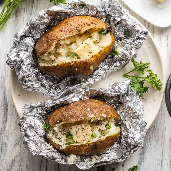 Oven Baked Potatoes In Foil | Create Kids Club