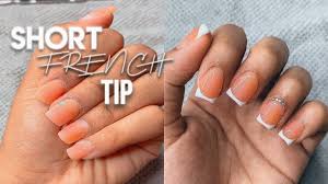 All of my tips and tricks on perfecting the french tip nail are also included in my tutorials. Short French Tip Nails W Poly Gel Youtube