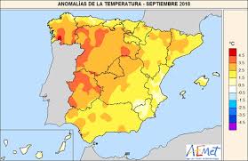 Septiembre De 2018 Un Mes Seco Y Extremadamente Calido Agencia Estatal De Meteorologia Aemet Gobierno De Espana