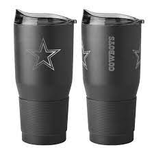 Logo Brands Dallas Cowboys 30 Fl Oz Stainless Steel Black Cup In The Drinkware Department At Lowes Com