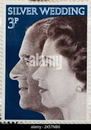 Queen and philip stamp hi-res stock photography and images