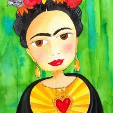 Frida Kahlo Watercolour by Sharon Hegarty