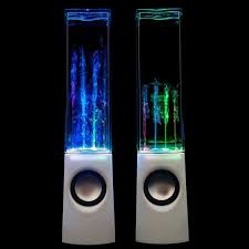 Oem Blue Light Up Speakers 1 Safe Liquid And Beautiful Cube 2 Dancing Water Speaker Fountain Lights Light Laptops Water Speakers