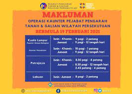 Pejabat pengarah tanah dan galian wilayah persekutuan yang asalnya dikenali sebagai pejabat pengarah tanah dan galian persekutuan kuala lumpur (pptgwpkl) mengambil alih tanggungjawab sepenuhnya pentadbiran tanah wilayah persekutuan pada tahun 1975 apabila. Pejabat Pengarah Tanah Galian Wp Accueil Facebook