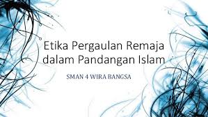 Islam menggalakkan umatnya memberi salam antara satu sama lain. Etika Pergaulan Remaja Dalam Pandangan Islam