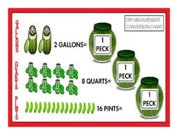 Dry Measurements Illustrated Conversion Chart