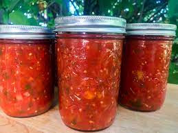 Ladle hot salsa into hot jars, leaving 1/2. How To Can Salsa Safely Hot Water Bath Canning Gettystewart Com