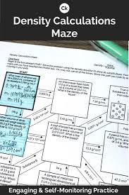 Density Calculations Worksheet Answer Key Density Mazes Calculations And Conceptu In 2020 High School Science Teacher Density Worksheet Middle School Science Resources