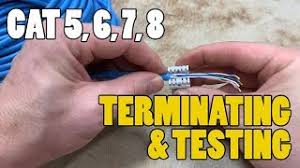 When ti comes to built your own reliable network most of the users don't know how to wire ethernet cables to built up a. Terminating Testing Network Cables Cat 3 Cat5 Cat6 Cat 7 Cat 8 Electrician U