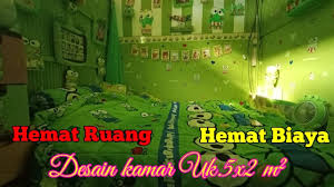 Kamar tidur minimalis harus dibuat senyaman mungkin yang dapat dirasakan oleh penghuninya. Hemat Ruang Biaya Desain Kamar Motif Keroppi Uk 5x2 Youtube