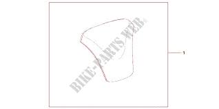 Protection De Reservoir Pour Honda Pan European 1300 Abs De 2009 Honda Motos Catalogue De Pieces Detachees D Origine