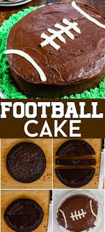 The most common football cakes material is paper. Easy Football Cake Recipe Tutorial Crazy For Crust