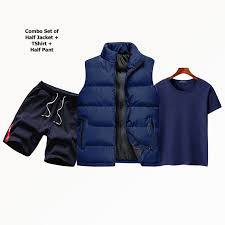 Combo Set Of Sleeveless Jacket T Shirt And Half Pant Buy Online At Best Prices In Nepal Daraz Com Np