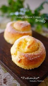 Orange Cheese Cream Bread Rolls Recipe By Cookpad Japan Recipe Bread Rolls Bread Cream Cheese Bread
