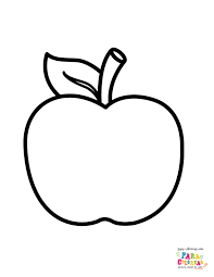La manzana es una fruta conocida mundialmente por sus diversas … Dibujo De Bonita Manzana Para Colorear Para Colorear Com