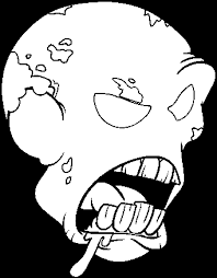 This fun pdf (digital) zombie coloring book is filled with gross and rotting zombie heads from the first zombie invasion of nyc in 1989. Zombie Head Coloring Page Zombie Full Size Png Download Seekpng