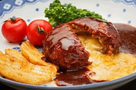 You can use pork or beef for ground meat, but i recommend to use pork or half pork & half beef. Hambagu Hamburg Steak Japan S Beloved Meat Patty And Where Favy