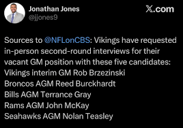 Final GM candidates confirmed : r/minnesotavikings - Reddit