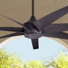 Not only can a ceiling fan circulate air throughout the house on warm, stuffy days, but modern outdoor ceiling fans can keep you cool on your patio or deck. 80 Kichler Lehr Climates Black Finish Modern Outdoor Ceiling Fan 6j016 Lamps Plus