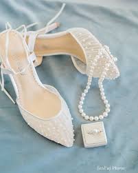Pleated Tulle And Pearls Ivory Wedding Shoe Ivory Wedding Shoes Wedge Wedding Shoes Wedding Shoes Sandals