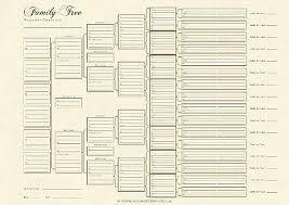 family tree chart a3 6 generation pedigree chart parchment