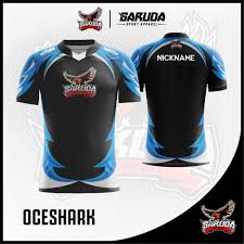Perusahaan tambang yang merupakan kontraktor dari pertamina ini mengambil warna dari pertamina itu sendiri, yaitu warna merah dan warna biru yang merupakan warna asli perusahaan. Desain Kaos Gaming Esport Oceshark Warna Hitam Biru Bergelombang