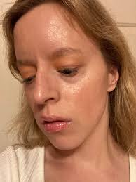 Fall makeup look using various products