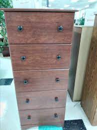 Explore our unique collection of designer chests of drawers & quirky furniture, bursting with original & exquisite ideas to enhance your fabulous home. Brand New Cinnamon Colored Tall Skinny 5 Drawer Dresser St Vincent De Paul