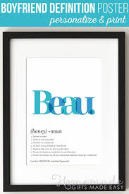 Boyfriend Definition Poster Generator Boyfriend Definition Boyfriend Gifts Poster Generator