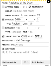 Community Forums 5e Ogl Attacks And Spellcasting Breaks Everytime I Re Enter The Game Roll20 Online Virtual Tabletop