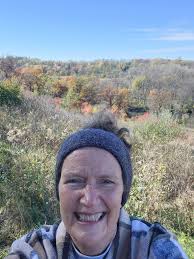 Hiking in Iowa during winter