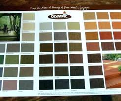 Olympic Semi Transparent Stain Color Chart Cookingvideos Co