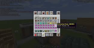 14w25a New Depth Strider Enchantment Minecraft