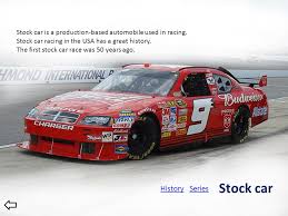 North wilkesboro speedway is one of two tracks on the winston cup schedule from the first season in 1949, when it was called the nascar strictly stock series. Auto Racing In The Usa Review And Reasons Of Popularity Gentlemen Start Your Engines Ppt Download
