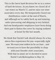 Torrid cash is for every $50 you spend, you get $25 dollars off. Torrid Torrid Cash Redemption Is Moving To May Milled