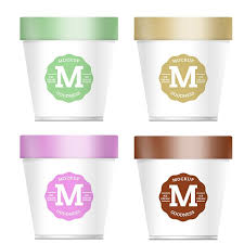 Tall Ice Cream Tub Psd Mock Up Packreate Ice Cream Tubs Ice Cream Ice Cream Cup