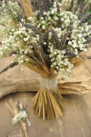 Rustic Bridal Bouquet With Wheat Lavender And Baby S Breath Designed By Forget Me Not Flowers Rustic Bridal Bouquets Wheat Wedding Wheat Centerpieces