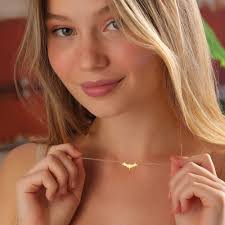 14k Solid Gold Halloween Bat Necklace • Dainty Halloween Ghost Jewelry for  Her • Spooky Halloween Pumpkin Pendant for Women • Gothic Gift