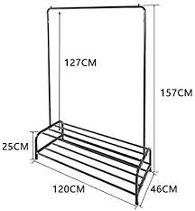 Jurmerryportant Penderie A Vetements Tringle Meuble Metal Porte Manteau Etagere Pour Chaussures Rangement Bronz En 2020 Porte Manteaux Meuble Metal Etagere Chaussures