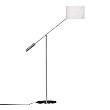 Licht Trend Tander Stehleuchte H153 Led Leselicht Nickel Matt Weiss