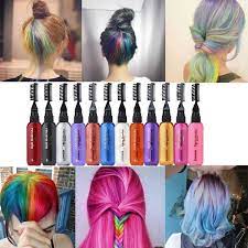 13 Colors Temporary Hair Dye Mascara Hair Dye Cream Non Toxic Diy Hair Dye Pen Wish In 2021 Temporary Hair Dye Hair Mascara Hair Color Cream