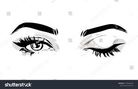 Beautiful Woman Black And White Drawing Beautiful Woman Eyes Black And White Drawing Sketch Vector Fashion Illustration In 2020 Fashion Sketches Black And White Drawing Fashion Editorial Photography Woman